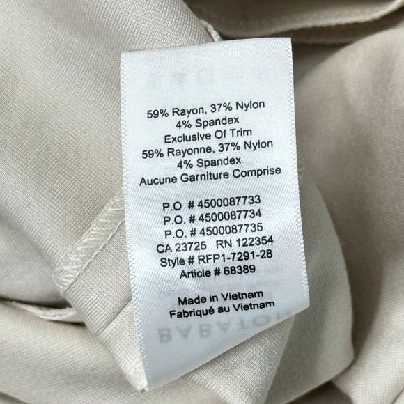 Aritzia Babaton Billy Asymmetrical Waist Button Midi Pencil Skirt side 6 - Picture 9 of 9